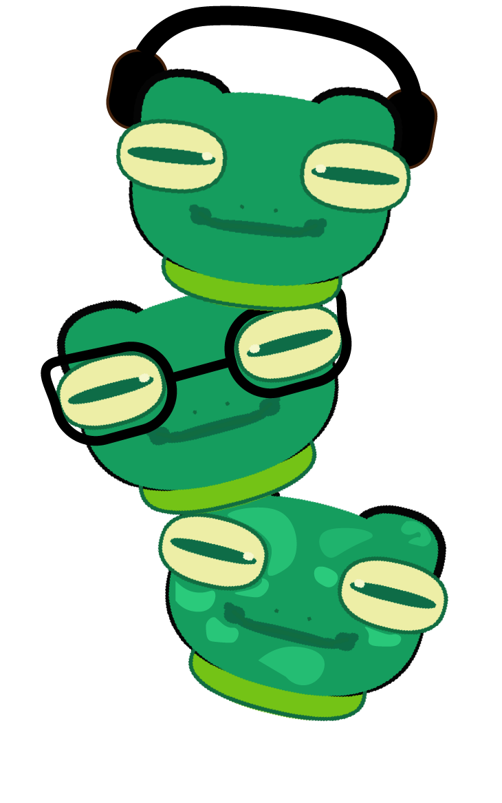 Stack of Ribby frogs